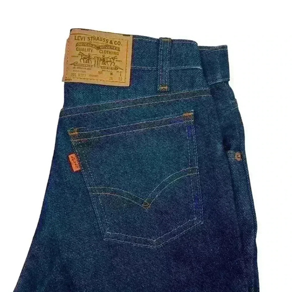 Vintage Levis Jeans NWOT Orange Tab Dark Wash Dura Plus Straight Leg Jeans 26x32 - Picture 2 of 8